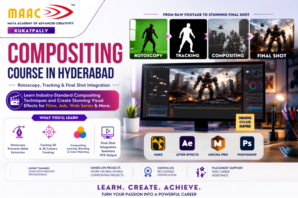 Compositing Course in Hyderabad | MAAC Kukatpally VFX Compositing Training